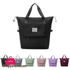 Large Capacity Folding Travel Bag Travel Lightweight Waterproof Carry On Luggage Bags With Fixed Strap Dry And Wet Separation Foldable Travel Duffel Bag For Weekender Overnight Sports Gym Bag