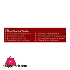 West Point 4 Slice Pop Up Toaster Wf 2528