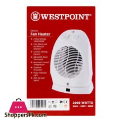 West Point Deluxe Fan Heater 2000W Wf 5145