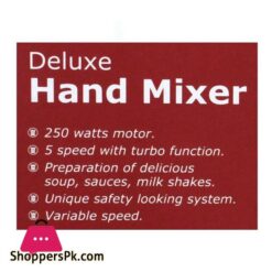 West Point Deluxe Hand Mixer 5 Speed 300W Wf 9801