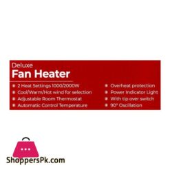 West Point Deluxe Fan Heater 2000W Wf 5146
