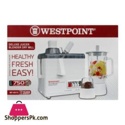 West Point Deluxe Juicer Blender Dry Mil 750W Wf 8813