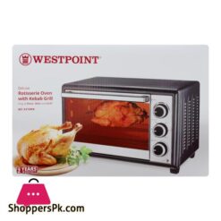 Westpoint Deluxe Rotisserie Oven With Kebab Grill Toaster 24Ltr Wf 2310 1380W