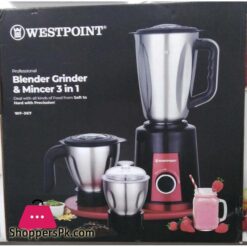 WF 367 Westpoint Professional 3 in 1 Blender Grinder Mincer