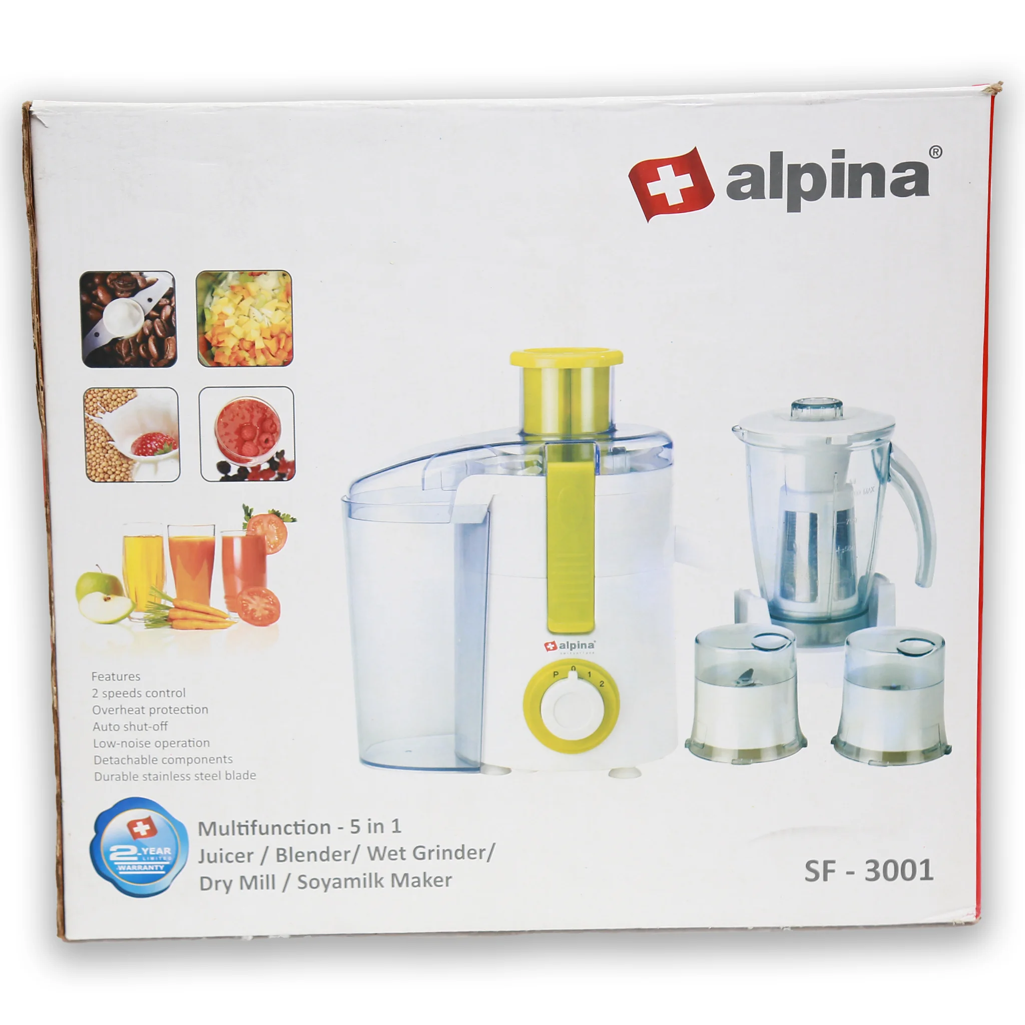 Alpina Juicer Blender Sf-3001 5 In 1
