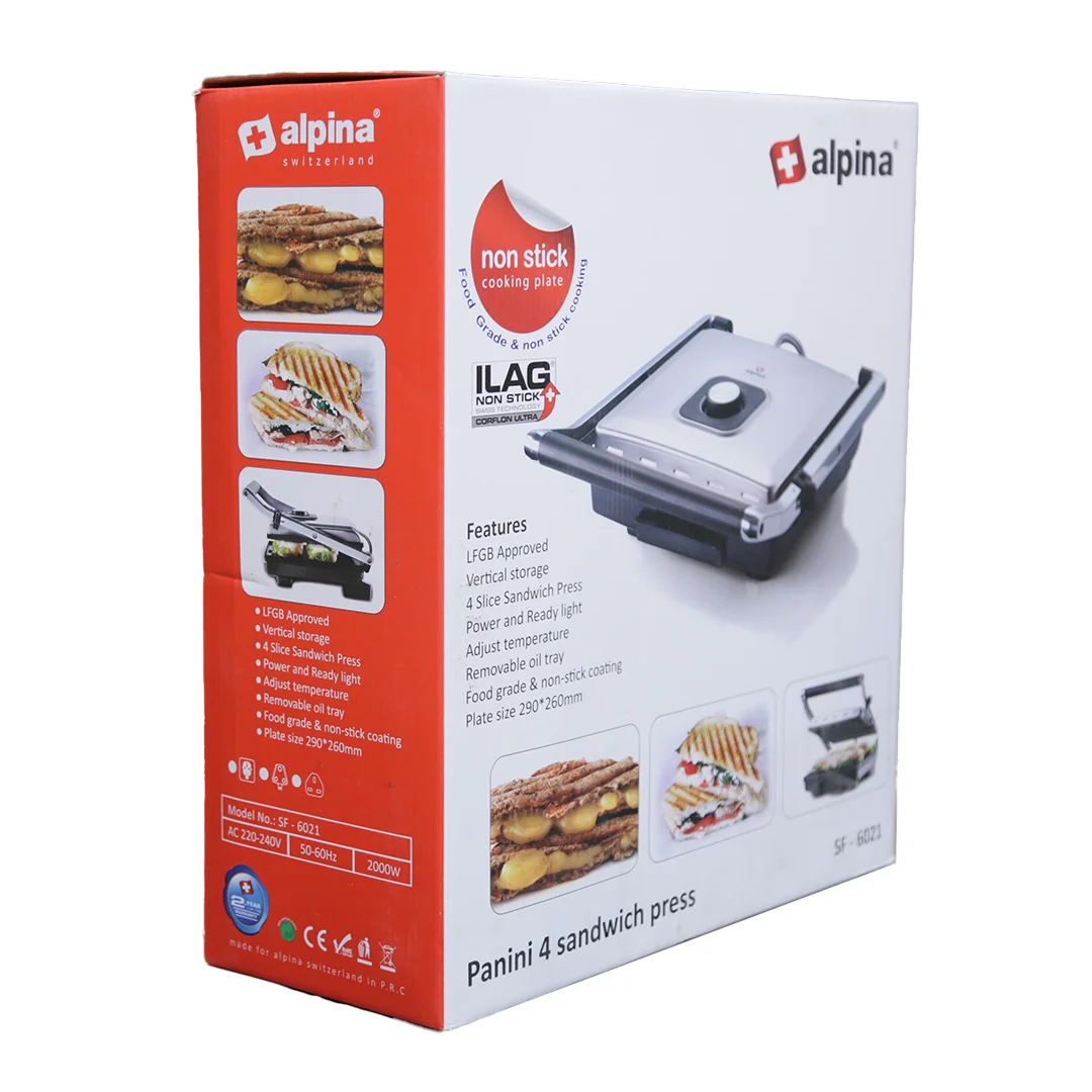 Alpina Panini 4 Sandwich Press Sf-6021