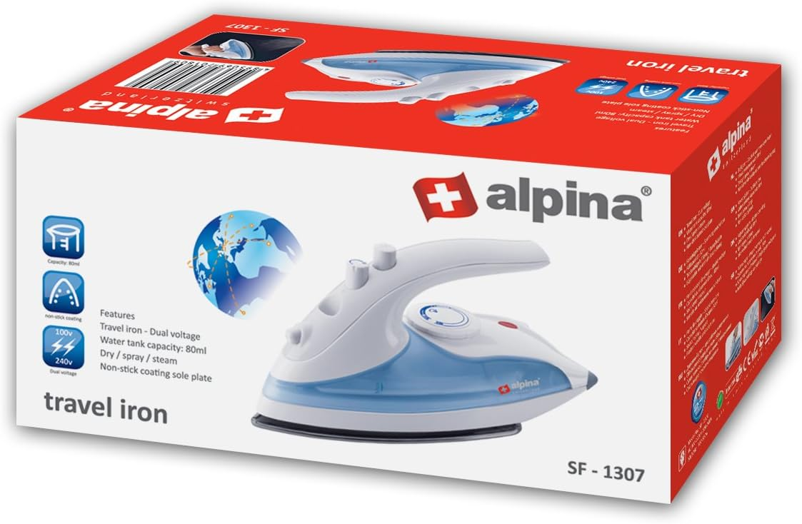 Alpina Sf-1307 Power Bust Travel Steam Iron 830 W