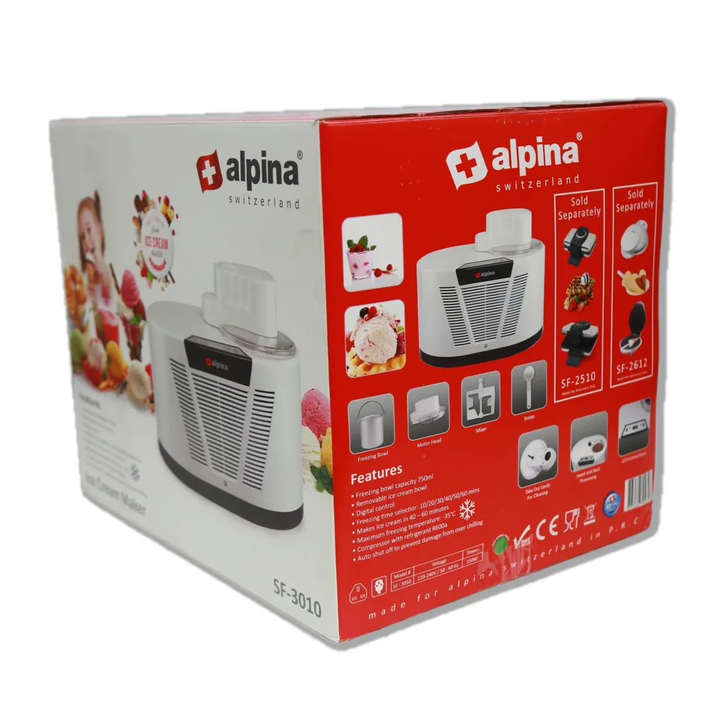 Alpina Sf-3010 Ice Cream Maker With Compressor 150W