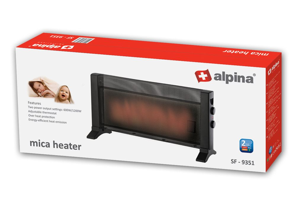Alpina Sf-9351 Mica Heater 1200W