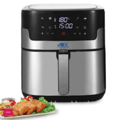 Anex AG-2024 Digital Air Fryer, Capacity 8Ltr,1800w, Digital LED Display, Touch Control Panel