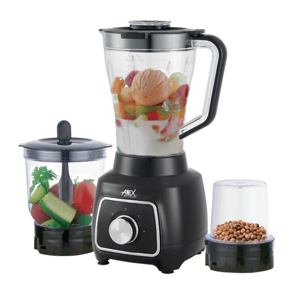 Anex Deluxe Blender &Amp; Grinder Black Ag-6135Ub