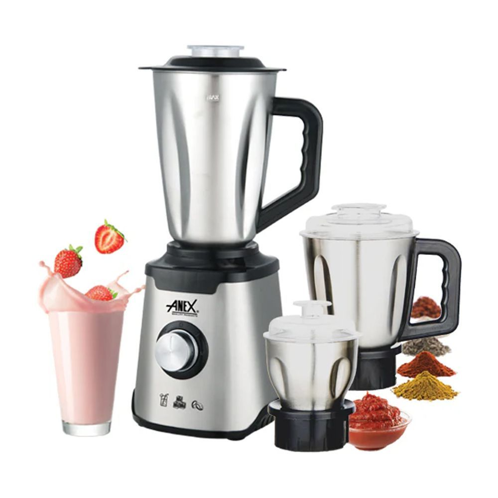 Anex Deluxe Stainless Steel Blender &Amp; Grinder Ag-6133Ss