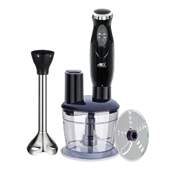 Anex Hand Blender Beater Chopper Black Ag-140