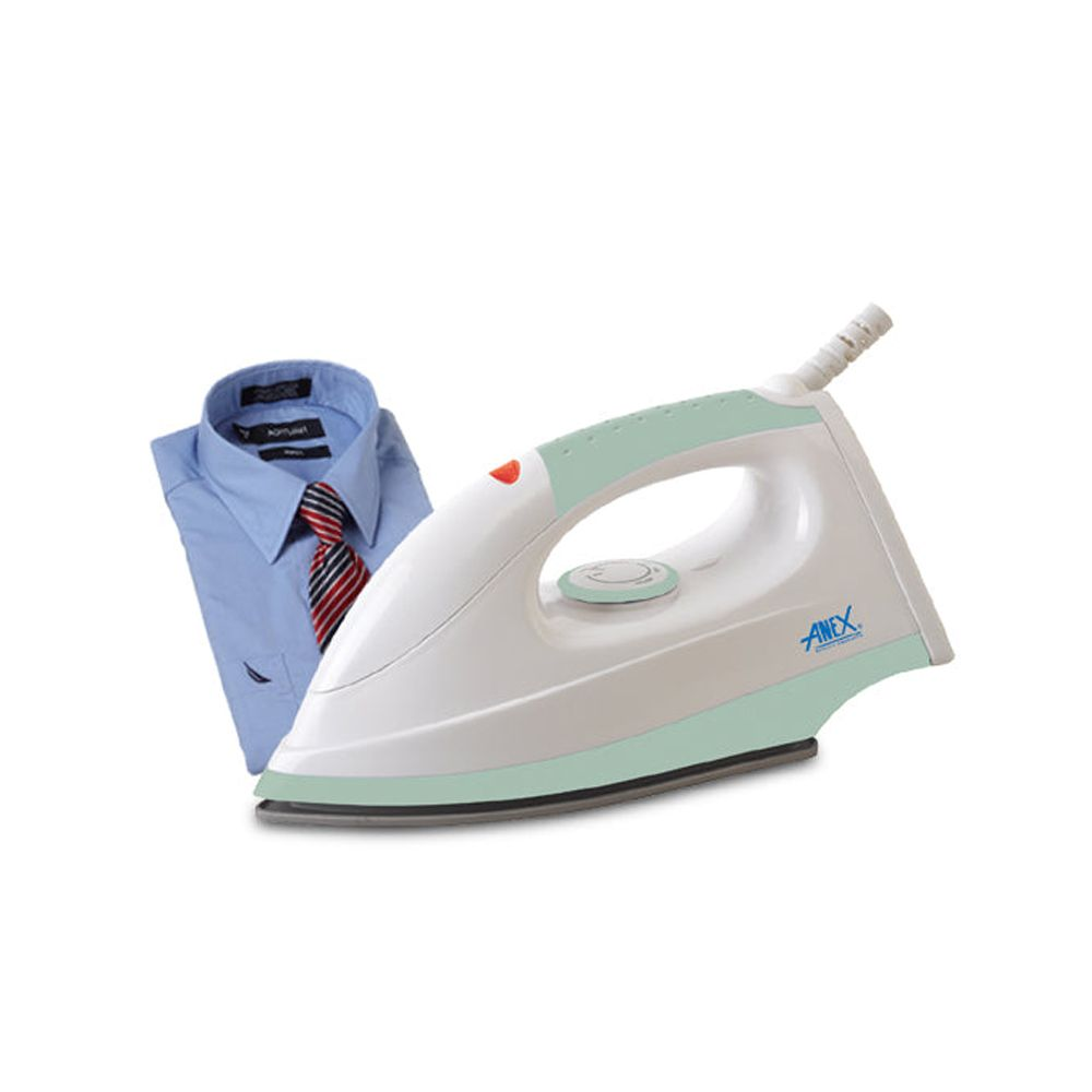 Anex Smart Dry Iron 1200W Green &Amp; White Ag-2073