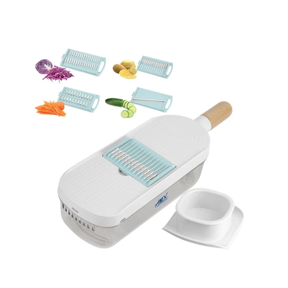 Anex Super Deluxe Manual Vegetable Slicer Green Ag-15