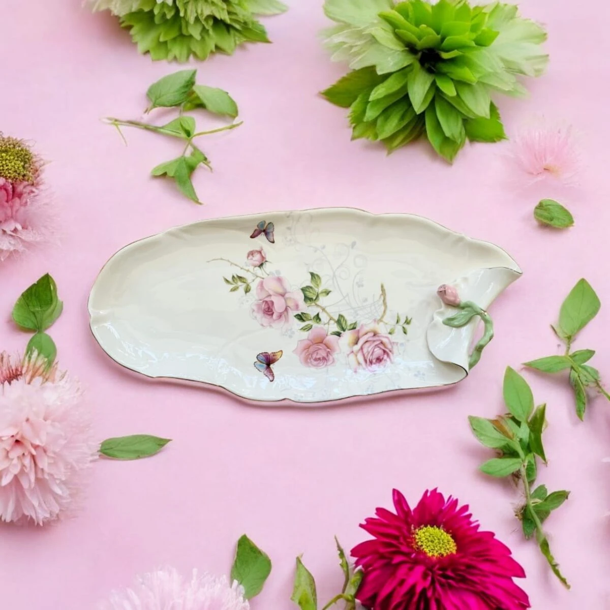 Angela Butterfly Rose Garden Tray Without Handle 4 Angela Butterfly Rose Garden Tray Without Handle