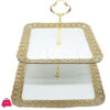 Angela Square 2Tier Cake Stand