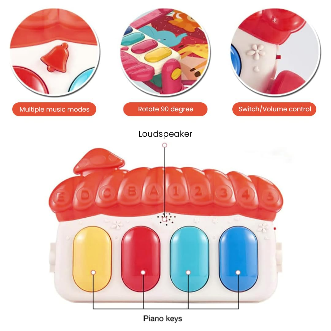 Baby Gym Puzzle Mat Educational Rack Baby Toys Music Play Mat With Piano