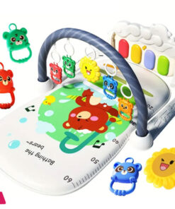 Baby Gym Puzzle Mat Educational Rack Baby Toys Music Play Mat with Piano