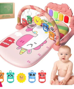 Baby Gym Puzzle Mat Educational Rack Baby Toys Music Play Mat with Piano
