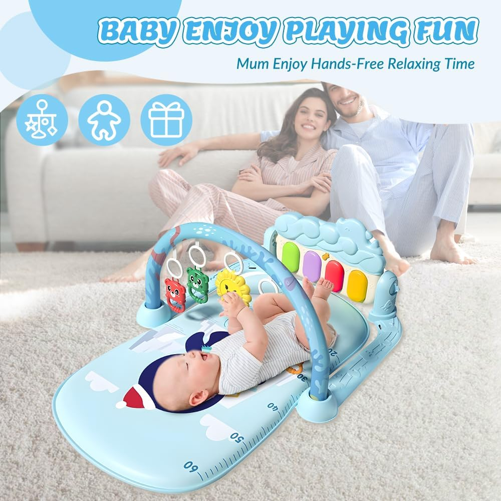 Baby Gym Puzzle Mat Educational Rack Baby Toys Music Play Mat With Piano