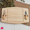 Bamboo Cheese &Amp; Pizza Board Serving Platter