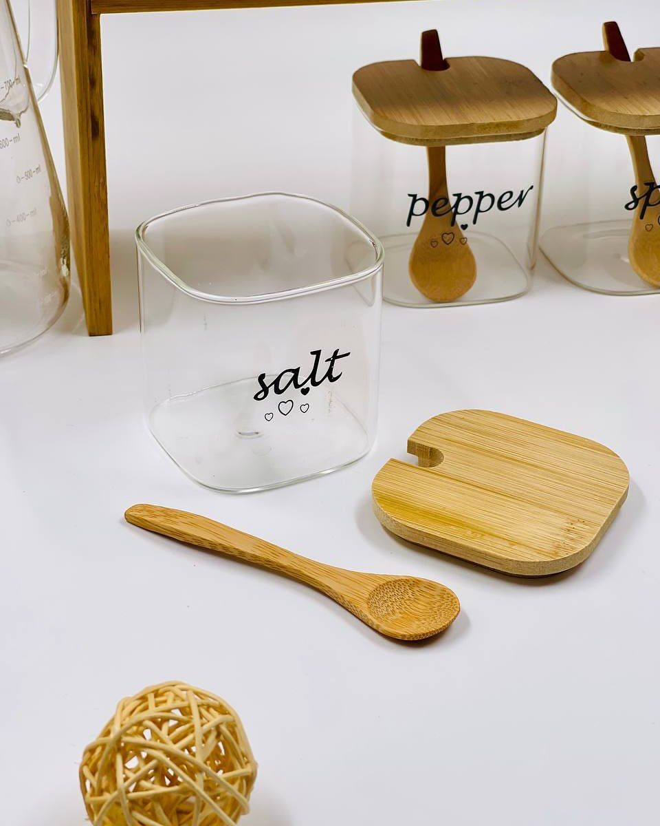 Bamboo Kitchen Spice Station