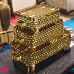 BBQ Barbecue Grill Copper and Stainless Steel Barbecue Grill BBQ Grill Outdoor Picnic and for Home Use