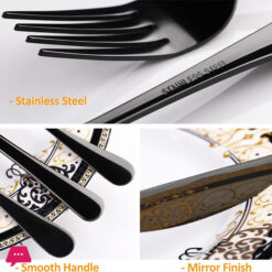Black Stainless Steel Cutlery Tableware