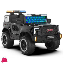 Bmw Police Jeep 12V Kids Ride-On Car With Led Lights &Amp; Siren 2-8 Years Kids
