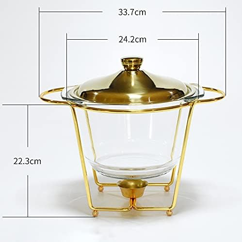 Chafing Dish Stainless Steel Chafer Dish Set With Glass 4 Liter