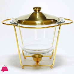 Chafing Dish Stainless Steel Chafer Dish Set With Glass 4 Liter