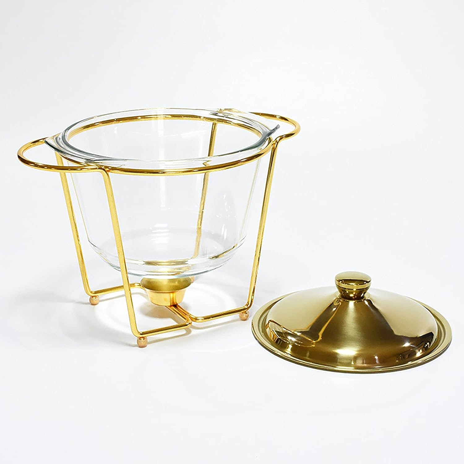 Chafing Dish Stainless Steel Chafer Dish Set With Glass 4 Liter