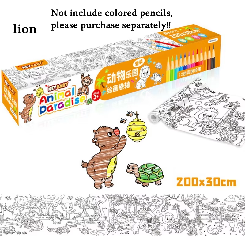 Children Drawing Roll Diy Painting Graffiti Scroll Coloring Roll Educational Toys For Kids Baby Gift 20 Children Drawing Roll Diy Painting Graffiti Scroll Coloring Roll Educational Toys For Kids Baby Gift