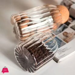 Cork Stopper, High Borosilicate Glass Sealed Jar Set 3 Pcs