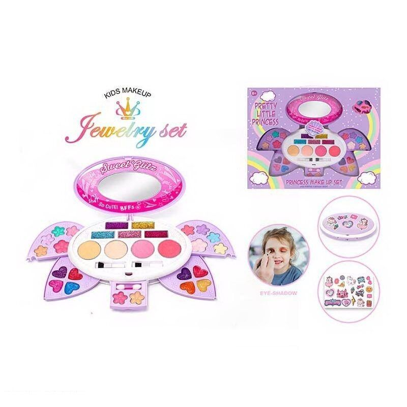 Cosmetics For Girls Eyeshadows Lip Glosses Blushes Applicators Mirrors Stickers 4 Cosmetics For Girls Eyeshadows Lip Glosses Blushes Applicators Mirrors Stickers