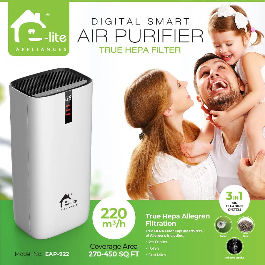 Digital Smart Air Purifier 3 In1 Eap-922