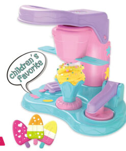 DIY Kitchen Creation Set Toys Play Dough Ice Cream Maker with Molds
