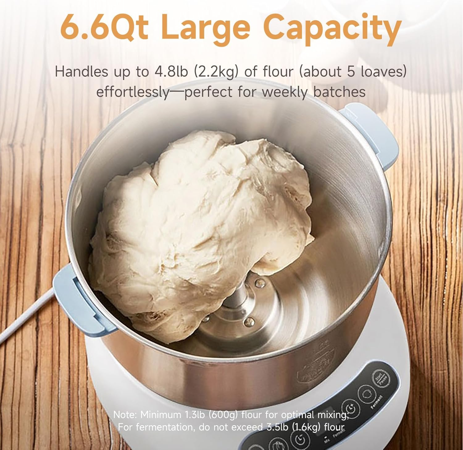 Dough Kneader 2.2 Kg (Dry) Premium Dk-2200 Pro