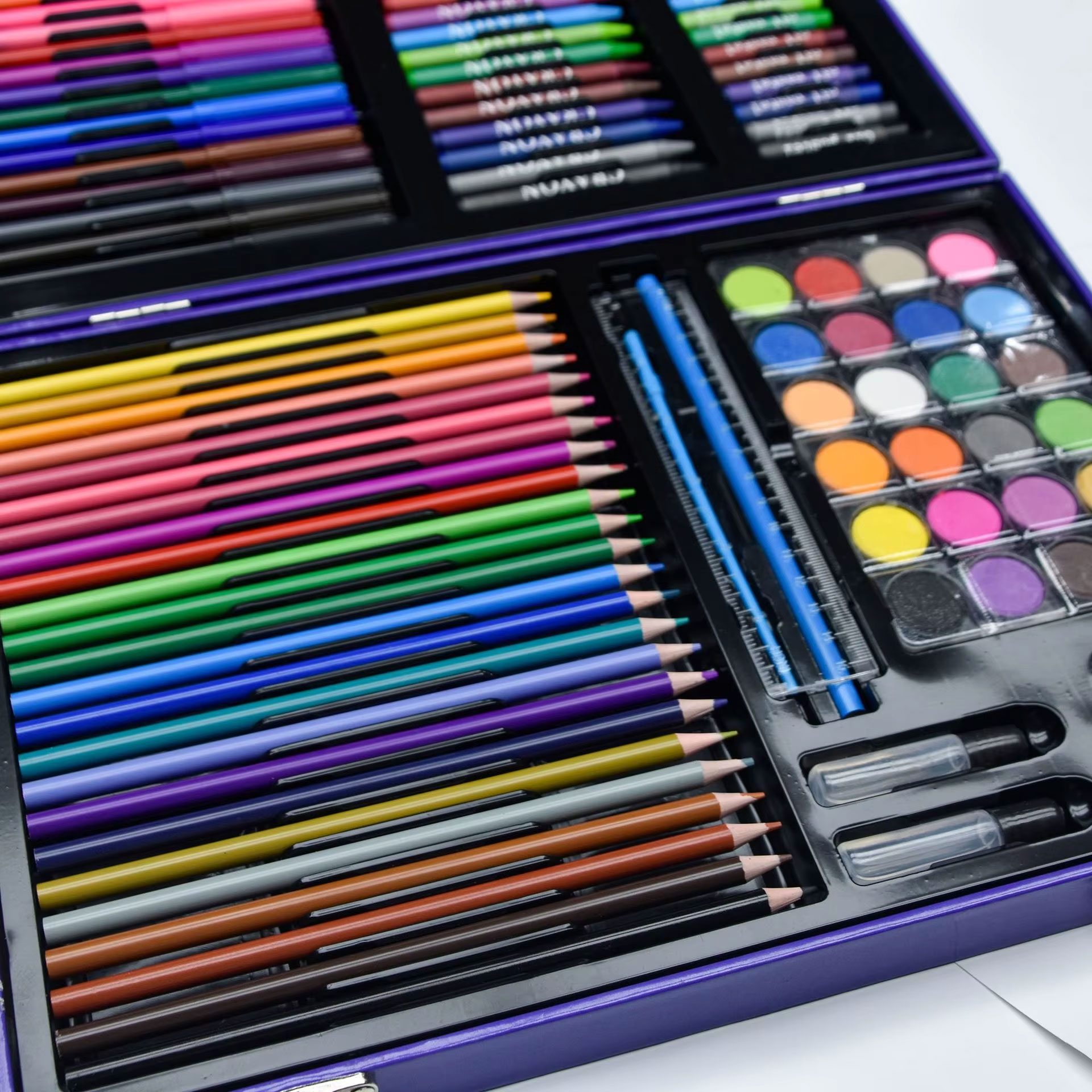 Drawing Art Set For Kids Painting Box Packing Crayon Watercolor Painting Set - 128 Pcs