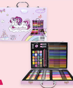 Drawing Art Set For Kids Painting Box Packing Crayon Watercolor Painting Set - 128 Pcs - Image 2
