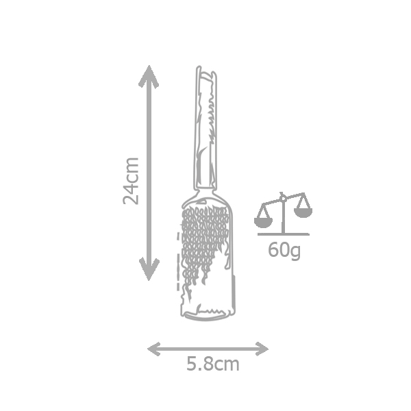 Elegant Et84005 Wood Handle Stainless Steel Vegetable Greater