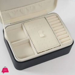 Faux Leather Wood Jewelry Box 1 Pcs