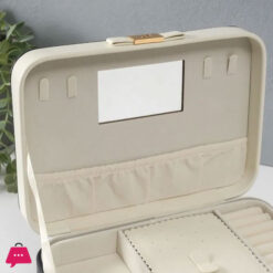 Faux Leather Wood Jewelry Box 1 Pcs