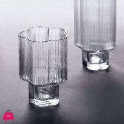 Flower Shape Glass Set Home Table Decor Creative Drinkware Glassware Set Of 6