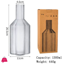 Flower Shaped Bedside Carafe 1500Ml 8 Flower Shaped Bedside Carafe 1500Ml