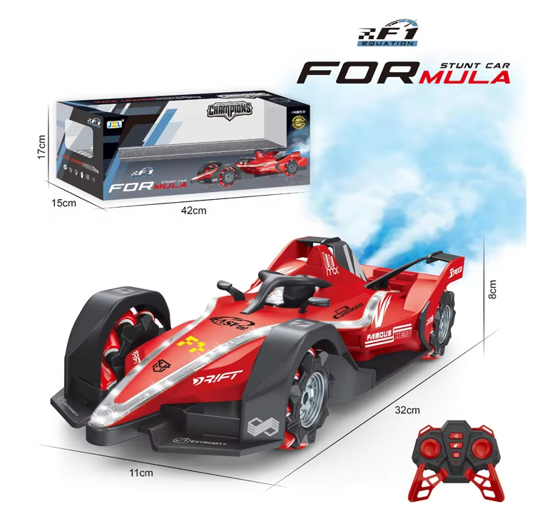 Formula Racing Car 3658 F1 Child Electric Car With Remote Control Kids 2.4G Rc Drift Car With Spray Radio Control Toys