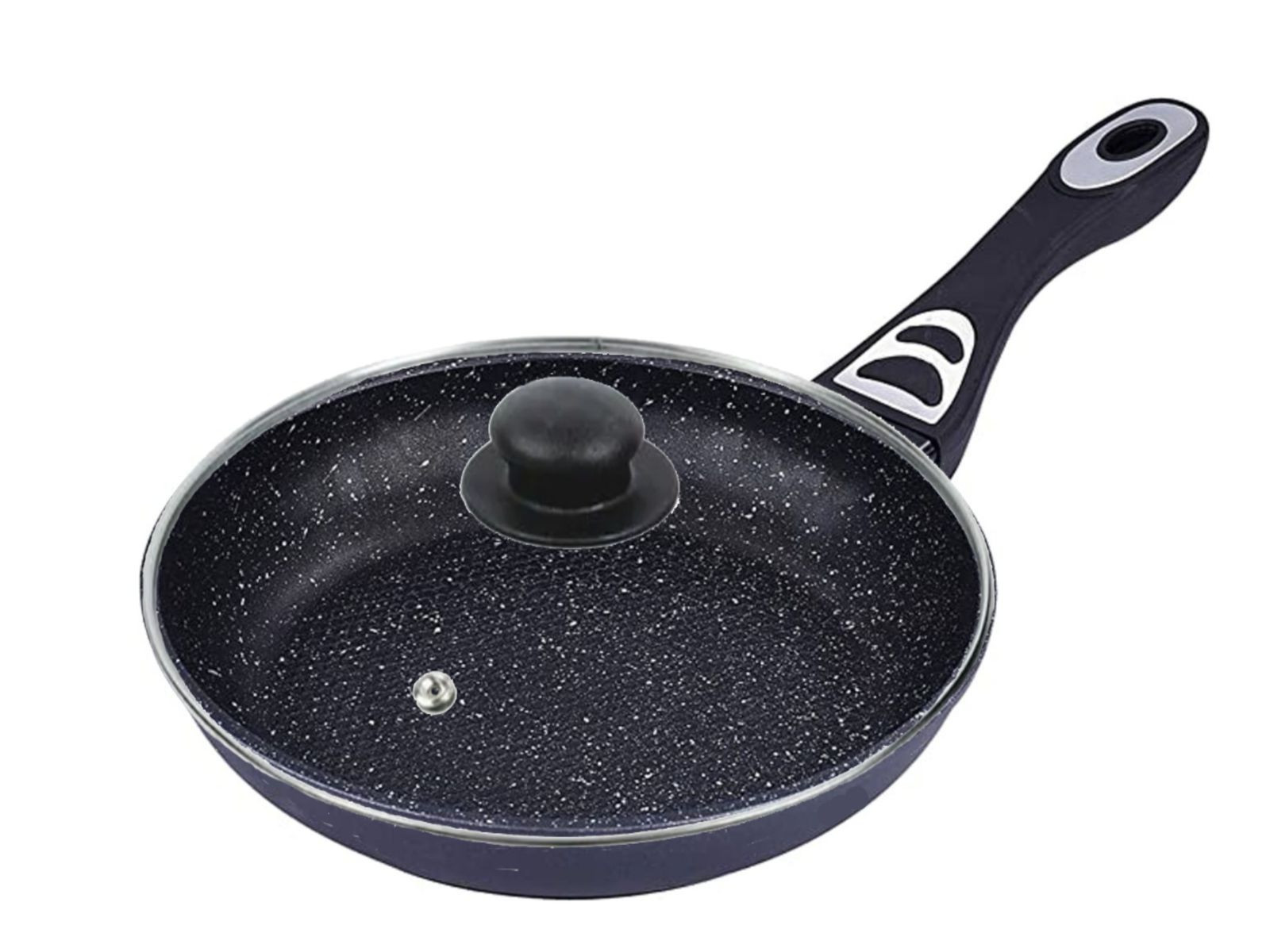 Frypan Olina Granite Glass Lid 24 Cm