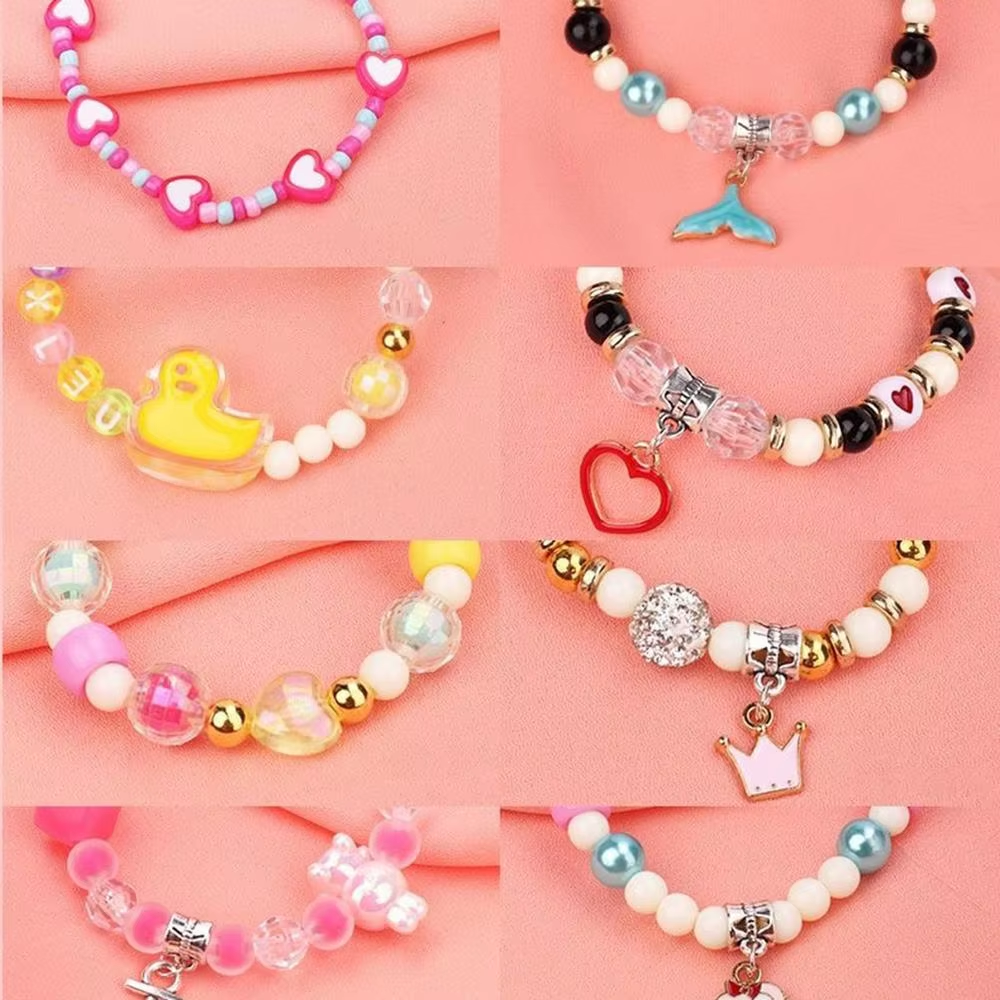 Girls Bracelet-Making Kit Earrings Maker Kit For Kid Funny Bracelet Maker Set Christmas Gifts Homemad Jewelry Set Party Favors