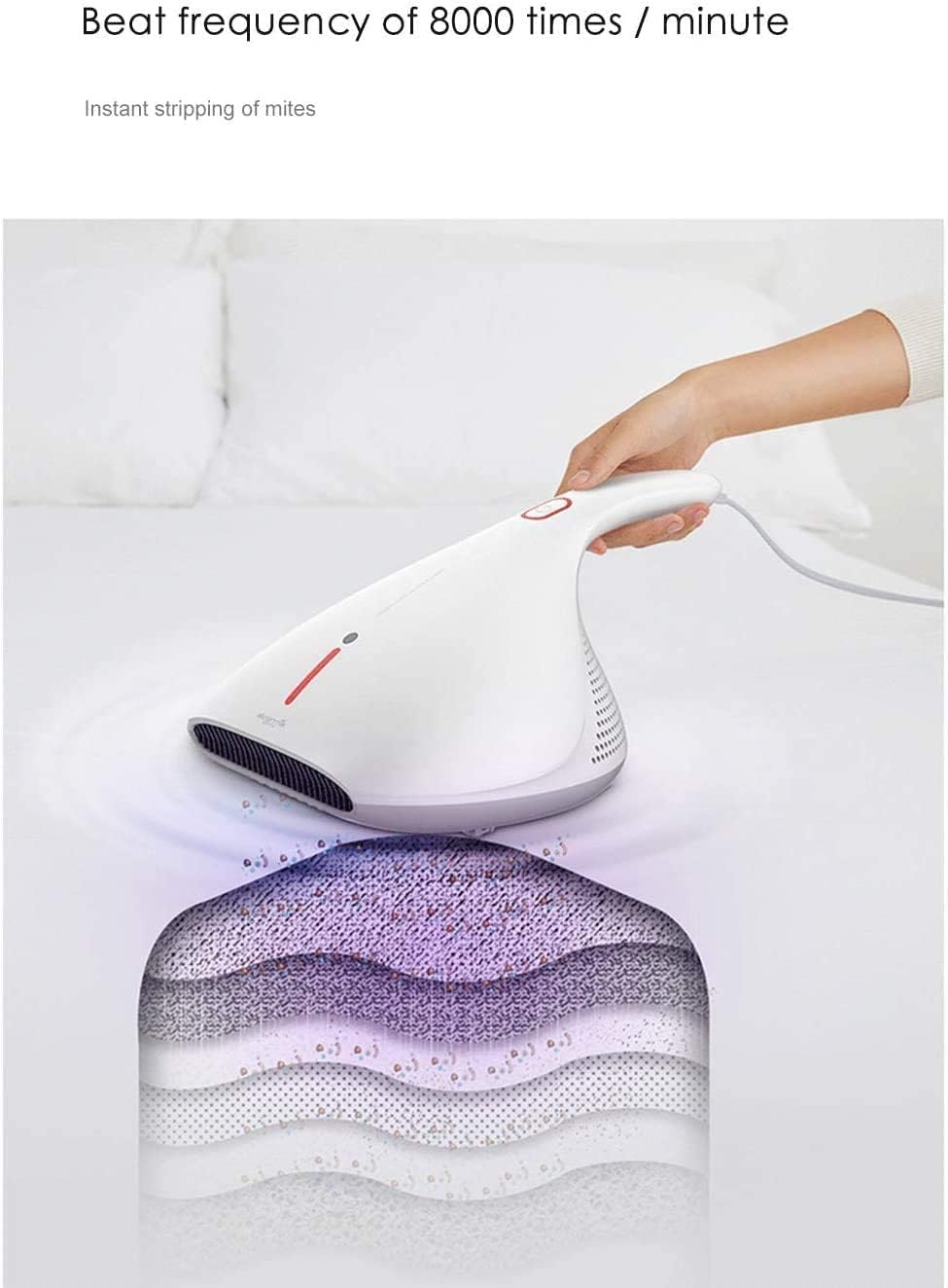 Handheld Portable Electric Removal Dust Mites Vacuum Cleaner Strong Suction Dust Cleaning Machine